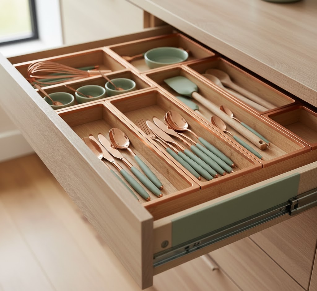 Adjustable drawer divider system
