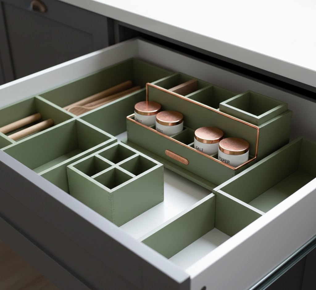 Modular drawer organizer set