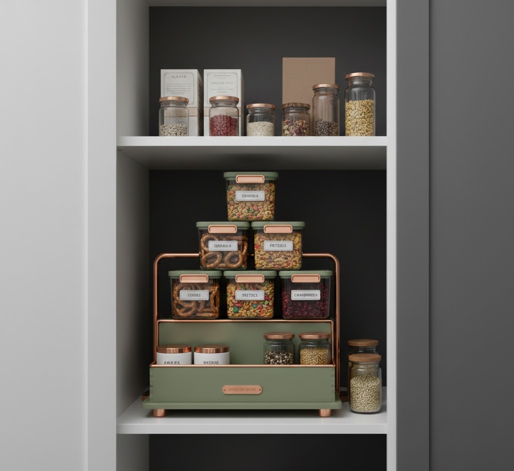 Pantry bin storage system